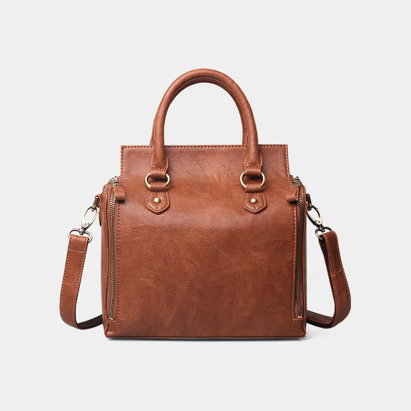 Soft Leather Laptop Tote