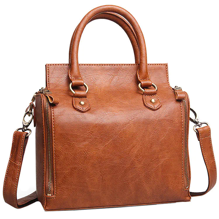 Soft Leather Laptop Tote