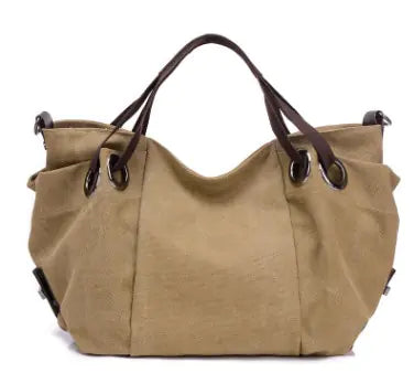 Soft Canvas Crossbody Tote